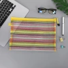 Factory direct supply of polyester seven-color fringed bags, dirt-resistant student test paper whole storage bags, office storage file bags Application Scenario